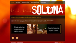 Masážny salón Soluna / webredesign